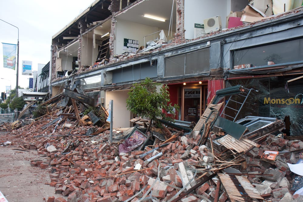 Part of the destruction caused by the Feb. 22 earthquake that hit the city of Christchurch, New Zealand. Photo: Darrenp
