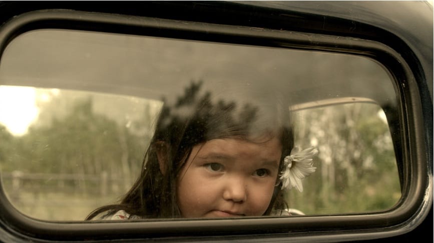 In We Were Children, Alicia Hamelin plays a young Cree who was taken from her loving home and placed in an Indian Residential School. Photo: Eagle Vision Inc./Entertainment One/National Film Board of Canada