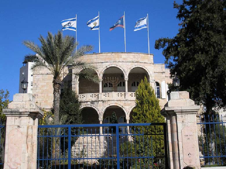 Vila Sherkessi, the headquarters of the International Christian Embassy in Jerusalem. Photo: Deror avi Wikimedia Commons