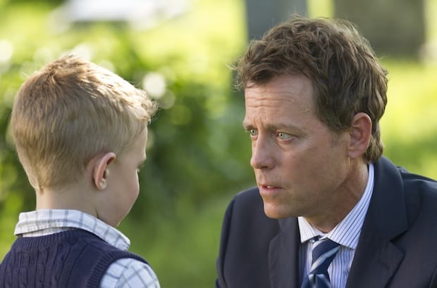 Pastor Todd, played by Greg Kinnear, talks with his son about his visit to heaven. Photo: Contributed