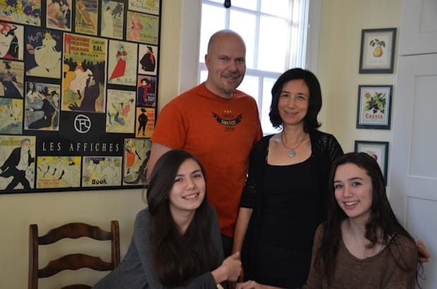 The Gusdal-Kiyooka family (l to r): Siri, Jeff, Hanae and Emi. Photo: Contributed