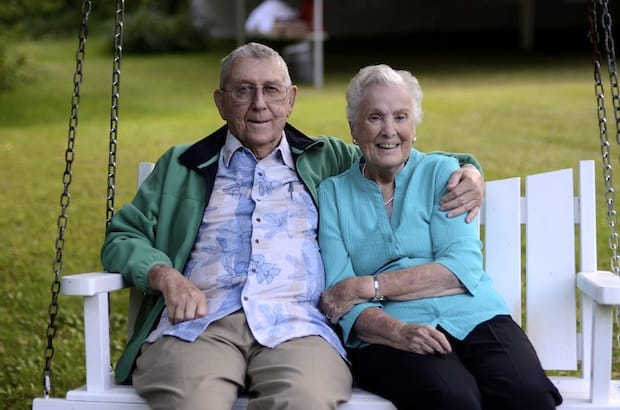 Diocese of Algoma bishop Stephen Andrews' parents, Irving, Jr., and Emmy Lou. Irving, Jr. died in October after a massive stroke. Photo: Contributed