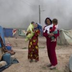 Hayat Abdel Nasser (right) fled the conflict in Syria and took shelter in this refugee camp in Arbat, outside Sulaimaniya, in northern Iraq in 2013. Photo: ACTAlliance/Sarah Malian