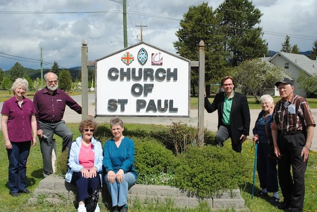 Laura-Ann Farquharson, Glenn Andrews, Betty Uppenborn, Leslie Stirling, the Rev. Brian Krushel, Thelma Schmidt and Mel Schmidt are all members of the Church of St Paul, an ecumenical shared ministry in Barriere, BC.