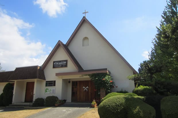 Once wholly Japanese, the Vancouver Anglican congregation of Holy Cross is now a mixed parish. Photo: Michiko Tatchell