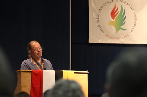 National Indigenous Anglican Bishop Mark MacDonald calls on Anglicans to be vigilant against climate injustice, saying "the poorest, those on the land, are suffering the most." Photo: Anglican Video