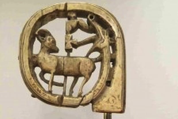 The crozier, kept by the monks at San Gregorio Magno al Celio in Rome, has long been associated with the sixth-century pope St. Gregory the Great. Photo: ACNS