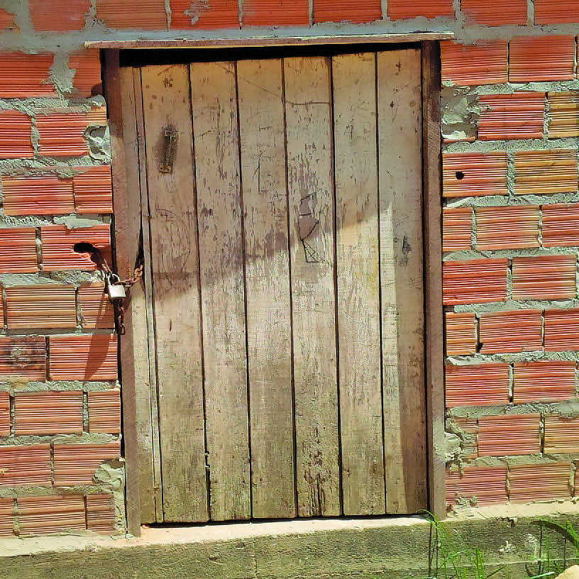 The temporary door of the Church of St. John the Baptist in Terra Firme, Brazil. Photo: Fred Hiltz