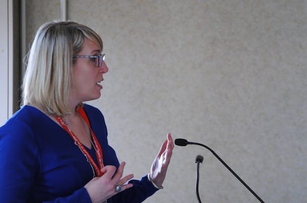 Meghan Kilty, the Anglican Church of Canada’s director of communication, says giving media access to church leadership is a key part of the General Synod communications plan. Photo: André Forget