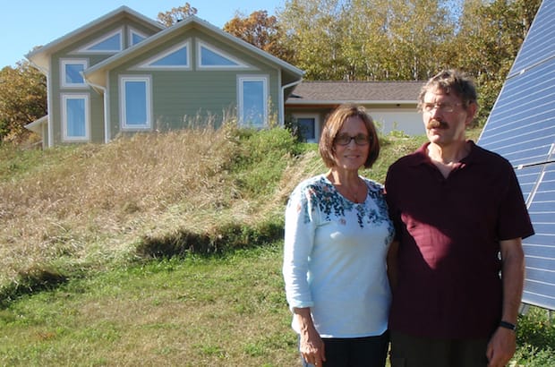 Inspired by a desire to preserve the Earth, Manitoba Anglicans Will and Bev Eert designed and built an energy self-sufficient home. Photo: Contributed