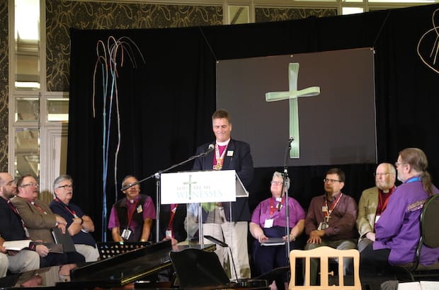 Saskatchewan Bishop and Council of the North chair Michael Hawkins highlights one challenge facing the council: 134 of its 295 clergy are unpaid. Photo: Art Babych