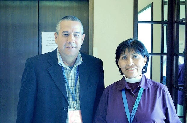 José Bringas, director of the Episcopal Church of Cuba's office of development and mission, and bishop of Cuba, Griselda Delgado del Carpio. Photo: Andre Forget