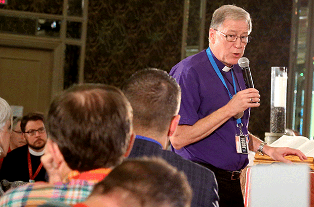 "This kind of behaviour is not appropriate," says Archbishop Fred Hiltz when informed that some members are feeling "unsafe" in their group discussions. Photo: Art Babych