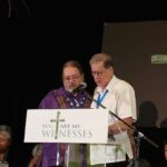 Archbishop Fred Hiltz (right) says he hopes to organize the national Indigenous event with National Indigenous Anglican Bishop Mark MacDonald (left). File photo: Art Babych