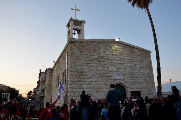 St. Saviour's church, in Acre, northern Israel, will be a beacon of hope and faith, says Episcopal diocese of Jerusalem Archbishop Suheil Dawani in his sermon. Photo: Diocese of Jerusalem