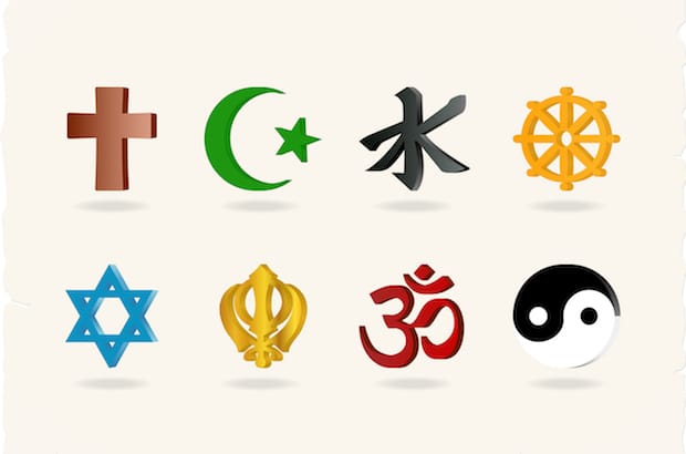 The three religions most favourably viewed by Canadians are Christianity, Judaism and Buddhism, while Islam is more often viewed skeptically, though increasingly less so. Image: Shutterstock 