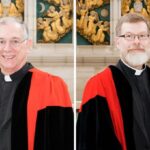 Archdeacon Paul Feheley, left, and Canon John Gibaut have been granted honorary doctorates of divinity from Trinity College at the University of Toronto. Photos: Trinity College