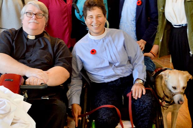 Canon Dennis Dolloff, left, and the Rev. Karen Pitt want to hear your views on disability and accessibility in the Anglican Church of Canada. Photo: Contributed