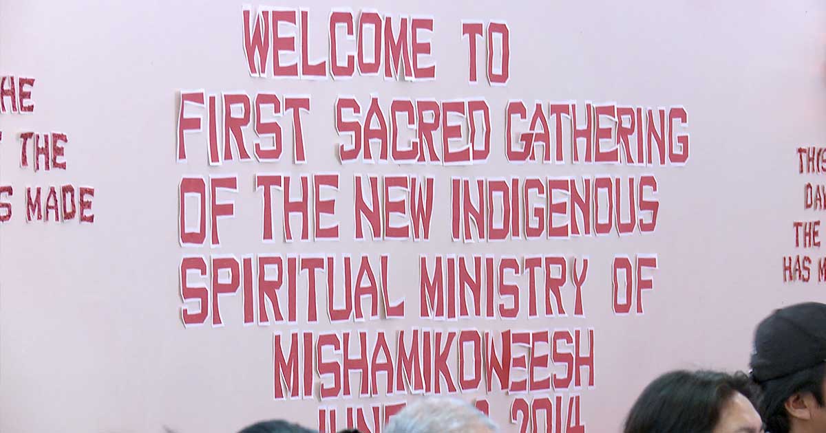 The Indigenous Spiritual Ministry of Mishamikoweesh was created in June 2014, comprising an area previously covered by the diocese of Keewatin. In Mishamikoweesh, almost all clergy are unpaid.<br /> photo: Courtesy of Anglican Video