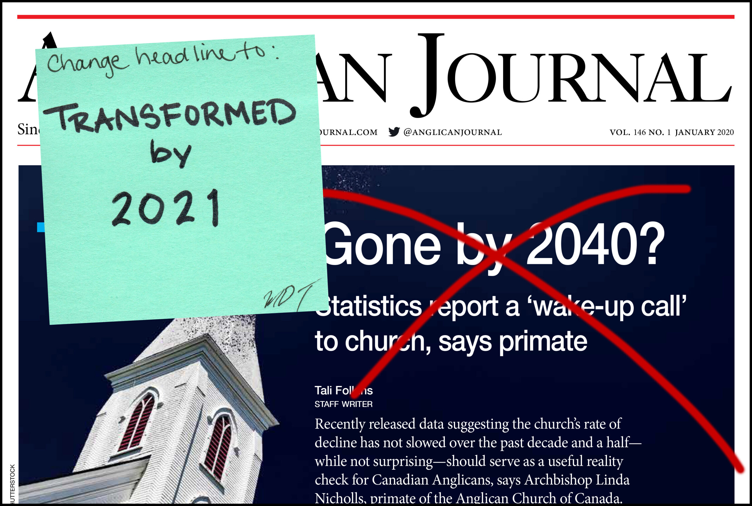 Gone By 40 How About Transformed By 21 Anglican Journal