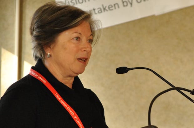 Judy Robinson, director of the Anglican Church of Canada’s Pension Office Corporation. Photo: Marites N. Sison