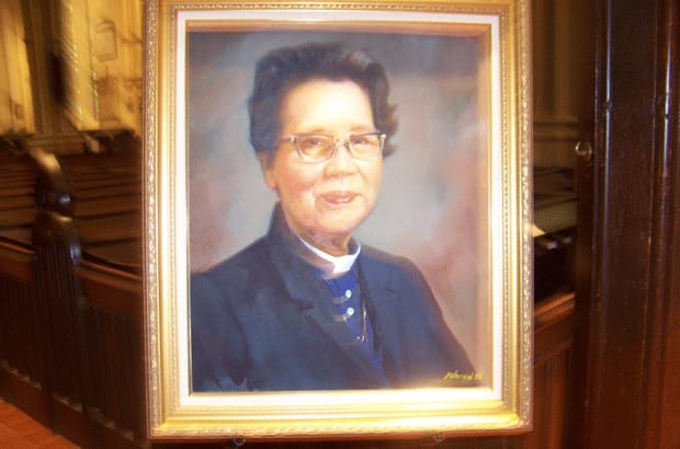 A portrait of Li on display at Toronto’s St. James Cathedral commemorates a “true saint of the church.” Photo: Diana Swift