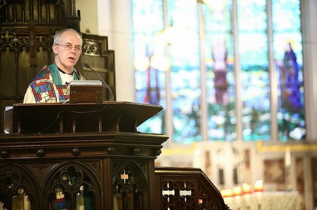 “There is justification for the use of armed force on humanitarian grounds, to enable oppressed victims to find safe space,” the Archbishop of Canterbury said in a debate in the House of Lords. File photo: Lambeth Palace