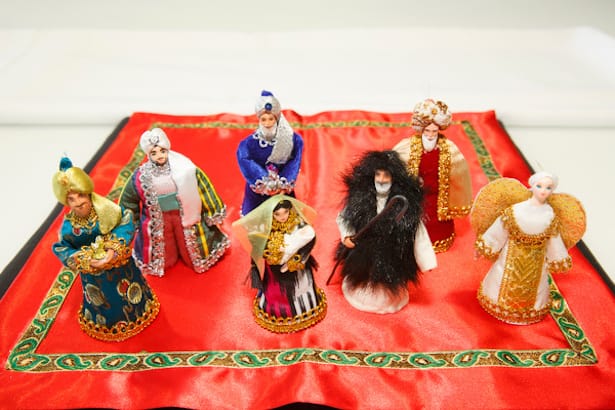 The exhibit will display crèches from around the world, including this colourful nativity scene from Uzbekistan. Photo: Michael Hudson