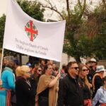 Anglicans march in the walk for reconciliation that launched the Truth and Reconciliation Commission's final event in Ottawa on May 31, 2015. Photo: Anglican Journal