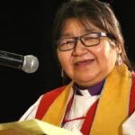 "We should have love and compassion for someone who was victimized...that is still a victim, just like the Samaritan did," says Indigenous Spiritual Ministry of Mishamikoweesh Bishop Lydia Mamakwa in her sermon. Photo: Art Babych