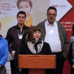 Jane Alexander,bishop of the diocese of Edmonton and co-chair of EndPovertyEdmonton, says thechurch’s involvement in the initiative means a chance for it to show it’sserious about its commitment to the poor. Photo: Diocese of Edmonton
