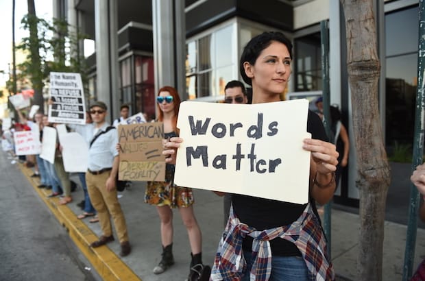 In the wake of one of the most divisive U.S. elections in history, activists urge Americans to renounce hate speech. Photo: Hayk Shalunts/Shutterstock