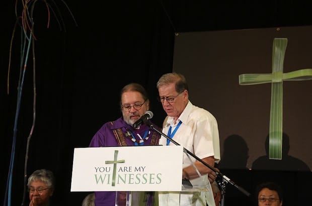 National Indigenous Anglican Bishop Mark MacDonald and Primate Fred Hiltz have issued a letter encouraging Senator Lynn Beyak to listen to the stories and perspectives of residential school survivors. File photo: Art Babych