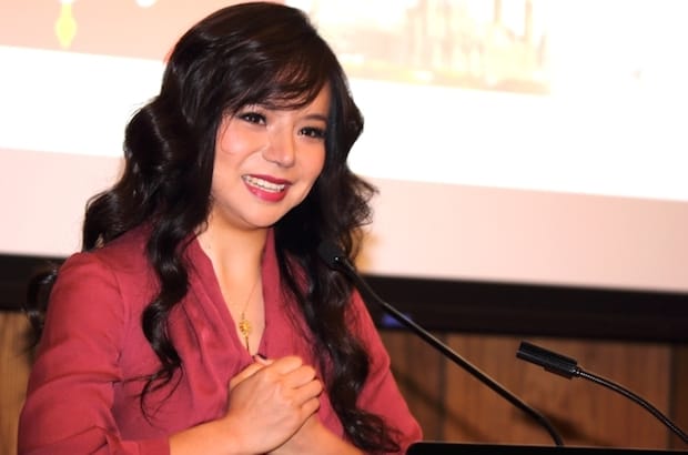 Chinese-born human rights activist and Miss World Canada Anastasia Lin was keynote speaker at the 6th Annual Parliamentary Forum on Religious Freedom in Ottawa April 3. Photo: Art Babych