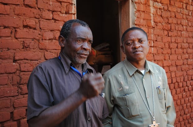 Imam Omari Bakari Mngwawaya (left) and Bishop James Almasi say relations between Muslims and Christians in southern Tanzania are positive. Photo: André Forget