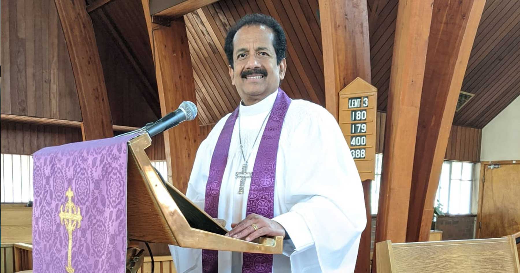 The Rev. Irwin Sikha, incumbent at St. Margaret’s Tamil Anglican Church in Toronto Photo: Esther Sikha