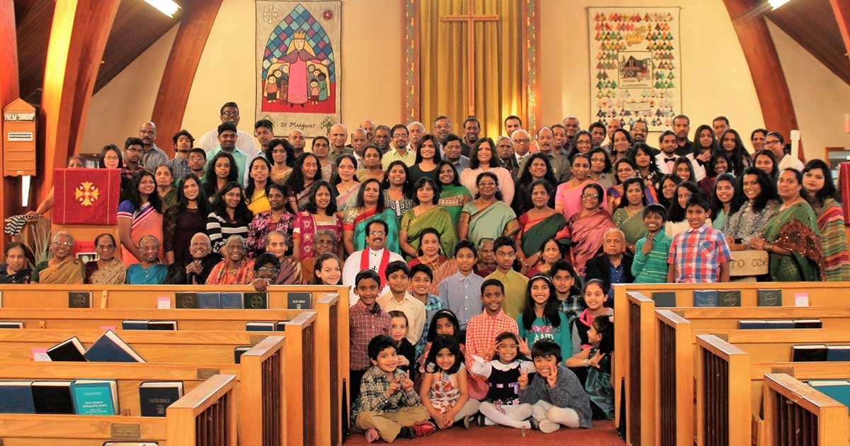 Congregation at St. Margaret’s Tamil Anglican Church Photo: Esther Sikha